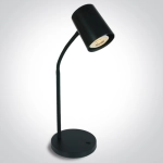 BLACK TABLE LAMP GU10 10W EU PLUG 61110A/B ONE LIGHT