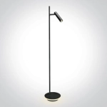 kinkiecik.pl Diodor P 61132B/B/W czarna lampa podłogowa LED 3000K 230V reflektor 3W + podstawa 8W; zasilacze w komplecie