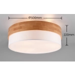 Plafon SEASONS – 611500301 excl. 3x E27 · max. 40W TRIO