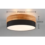 Plafon SEASONS – 611500302 excl. 3x E27 · max. 40W TRIO