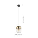 MARYVILLA Lampa wisząca 900549 EGLO