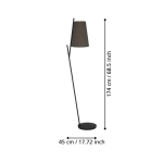 PETROSA Lampa podłogowa 390197 EGLO