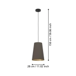 PETROSA Lampa wisząca 390195 EGLO