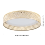 LUPPINERIA oprawa sufitowa plafon LED 38 cm bambus 900464 EGLO