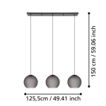 ARANGONA Lampa wisząca 390214 EGLO