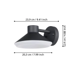 NINNARELLA lampa ścienna kinkiet zewnętrzny GU10 LED czarny 900688 EGLO