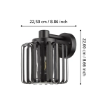 SELINUS lampa ścienna kinkiet zewnętrzny E27 czarny 900672 EGLO