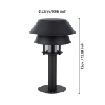 CHIAPPERA Słupek oświetleniowy E27 33 cm czarny zewnętrzna lampa stojąca 900802 EGLO