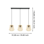 HYKEHAM Lampa wisząca 43853 EGLO