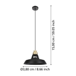 ESPINARDO Lampa wisząca 390229 EGLO