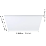 TRUPIANA oprawa sufitowa panel LED RGBTW 43,7 cm 900568 EGLO