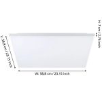 TRUPIANA oprawa sufitowa panel LED RGBTW 58,7 cm 900569 EGLO