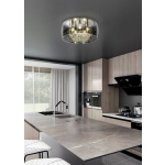 Plafon CRYSTEL – 616700506 excl. 5x E14 · max. 28W TRIO