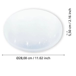 FRANIA-S Plafon łazienkowy LED 31 cm 3000K IP44 biały lampa ścienna / sufitowa 900619 EGLO
