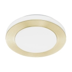 CAPRI Plafon łazienkowy LED 30 cm 3000K IP44 mosiądz oprawa sufitowa 900369 EGLO