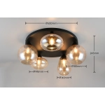 LUMINA – 617030513 excl. 5x E14 · max. 10W TRIO