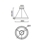 Lampa wisząca Mantra Niseko II 8569MA - zdjęcie dodatkowe 1