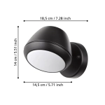 NIVAROLO lampa ścienna kinkiet zewnętrzny GU10 LED czarny 900675 EGLO