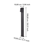 STAGNONE Słupek oświetleniowy GU10 100 cm czarny zewnętrzna lampa stojąca 900692 EGLO