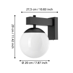 BUFALATA lampa ścienna kinkiet zewnętrzny E27 czarny 900669 EGLO
