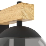BUFALATA lampa ścienna kinkiet zewnętrzny E27 czarny/brązowy 900671 EGLO