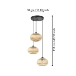 AMSFIELD 1 Lampa wisząca 43864 EGLO