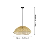 SAMBUCONA Lampa wisząca 390236 EGLO