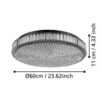 BALPARDA oprawa sufitowa 390249 EGLO