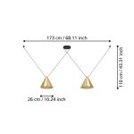 NARICES 1 Lampa wisząca 900843 EGLO