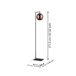 CORDOBA Lampa podłogowa 390253 EGLO