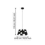PONTEFRACT Lampa wisząca 43892 EGLO