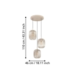 ROMAZZINA Lampa wisząca 900687 EGLO