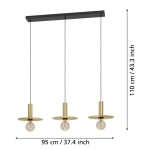 ESCANDELL Lampa wisząca 900732 EGLO