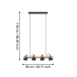HORNWOOD-Z Lampa wisząca 900883 EGLO
