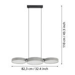 BARBANO-Z Lampa wisząca 900856 EGLO