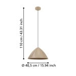 PODERE Lampa wisząca 900836 EGLO