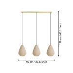 CAPRAROLA Lampa wisząca 900813 EGLO