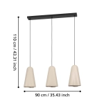 TOLLERIC Lampa wisząca 390364 EGLO