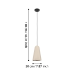 TOLLERIC Lampa wisząca 390363 EGLO