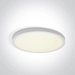 WHITE PLAFON 24W CCTV IP20 230V 62006A/W/V ONE LIGHT