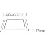 Oprawa podtynkowa Surface/Recessed Panels 62116FA/W/C ONE LIGHT