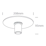 Dekoracyjna oprawa wpuszczana Kopiro 62120/BBS One Light