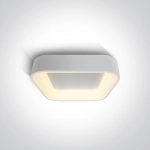 WHITE SQUARE PLAFON LED 38W CCTV IP20 230V 62132NA/W/V ONE LIGHT