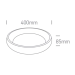 WHITE PLAFON LED 30W CCTV IP20 230V 62134N/W/V ONE LIGHT