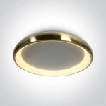 kinkiecik.pl Aidoni 4 62144N/BBS/W plafon LED 3000K 50W matowy mosiądz; zasilacz 1200mA w komplecie ONE LIGHT