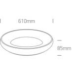 kinkiecik.pl Aidoni 4 62144N/BBS/W plafon LED 3000K 50W matowy mosiądz; zasilacz 1200mA w komplecie ONE LIGHT