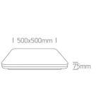 kinkiecik.pl Foteino 62146A/B/W czarny plafon LED 3000K 50W; nieściemnialny zasilacz LED w zestawie ONE LIGHT