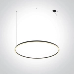 kinkiecik.pl Nufel 62156C/B/W czarna lampa wisząca LED 65W 230V 3000K; w zestawie zasilacz 1600mA ONE LIGHT