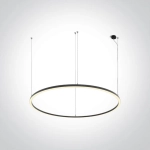kinkiecik.pl Nufel 62156D/B/W czarna lampa wisząca LED 100W 230V 3000K; w zestawie zasilacze LED 2x1200mA ONE LIGHT