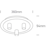 kinkiecik.pl Lemonia 3 62172B/BS dekoracyjna oprawa sufitowa w kolorach biel-mosiądz E27 3x12W 100-240V ONE LIGHT